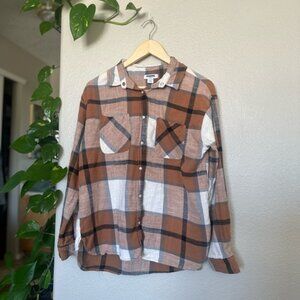 RSQ Plaid Flannel Shirt